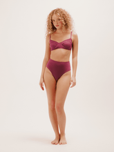 Carregar imagem no visualizador da galeria, Biquíni Búzios Roxo Marsala UV50+ - panou.br