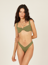 Carregar imagem no visualizador da galeria, Parte de Baixo Biquíni Ibiza Verde Alcaparra UV 50+