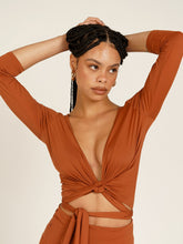 Carregar imagem no visualizador da galeria, Blusa Cachecouer Moscou UV 50+ Marrom Camelo - panou.br