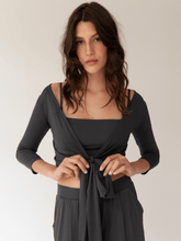 Carregar imagem no visualizador da galeria, Blusa Cachequer Moscou UV +50 Cinza Chumbo - panou.br