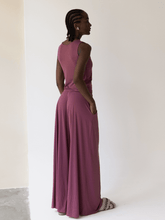 Carregar imagem no visualizador da galeria, Calça Pantalona Budapeste Roxo Marsala UV 50+ - panou.br