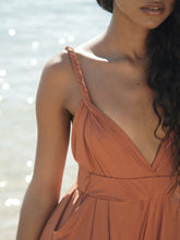 Carregar imagem no visualizador da galeria, Macacão Marrakesh Marrom Camelo UV +50 - panou.br