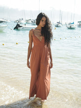 Carregar imagem no visualizador da galeria, Macacão Marrakesh Marrom Camelo UV +50 - panou.br