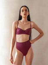 Carregar imagem no visualizador da galeria, Parte de Baixo Biquíni Búzios Roxo Marsala UV50+ - panou.br