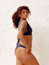 Carregar imagem no visualizador da galeria, Parte de Baixo Biquíni Santorini Azul Marinho UV 50+ - panou.br