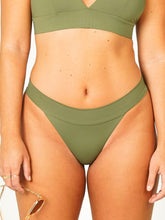 Carregar imagem no visualizador da galeria, Parte de Baixo Biquíni Santorini Verde Alcaparra UV 50+ - panou.br