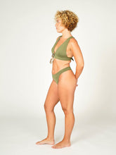 Carregar imagem no visualizador da galeria, Parte de Baixo Biquíni Santorini Verde Alcaparra UV 50+ - panou.br