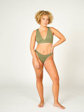 Carregar imagem no visualizador da galeria, Parte de Baixo Biquíni Santorini Verde Alcaparra UV 50+ - panou.br