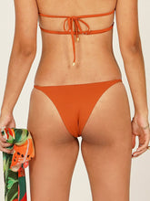 Carregar imagem no visualizador da galeria, Parte de Baixo Biquini Sardenha Laranja Ocre UV 50+