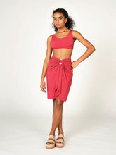 Carregar imagem no visualizador da galeria, Saia Pareô Bodrum Rosa Cereja UV 50+