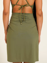 Carregar imagem no visualizador da galeria, Saia Pareô Bodrum Verde Alcaparra (proteção UV 50+) - panou.br