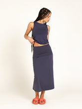 Carregar imagem no visualizador da galeria, Saia Paris Azul Marinho UV 50+ - panou.br
