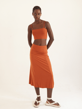 Carregar imagem no visualizador da galeria, Saia Paris Marrom Camelo UV 50+ - panou.br