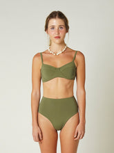 Carregar imagem no visualizador da galeria, Top Biquíni Búzios Verde Alcaparra UV 50+ - panou.br