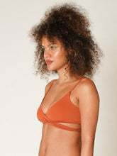Carregar imagem no visualizador da galeria, Top Biquíni Canárias Laranja Ocre UV 50+