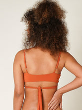 Carregar imagem no visualizador da galeria, Top Biquíni Canárias Laranja Ocre UV 50+