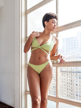 Carregar imagem no visualizador da galeria, Top Biquíni Canárias Verde Oliva UV50+ - panou.br