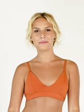 Carregar imagem no visualizador da galeria, Top Biquíni Galápagos Laranja Ocre UV 50+