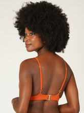 Carregar imagem no visualizador da galeria, Top Biquíni Galápagos Laranja Ocre UV 50+