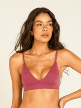 Carregar imagem no visualizador da galeria, Top Biquíni Galápagos Roxo Marsala UV 50+ - panou.br