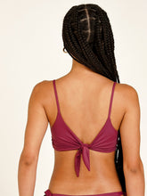 Carregar imagem no visualizador da galeria, Top Biquíni Menorca Roxo Marsala 50+ UV - panou.br