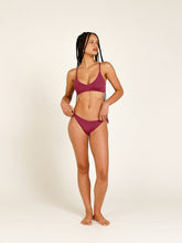 Carregar imagem no visualizador da galeria, Top Biquíni Menorca Roxo Marsala 50+ UV - panou.br