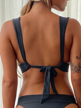 Carregar imagem no visualizador da galeria, Top Biquíni Santorini Cinza Chumbo UV50+