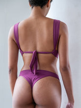 Carregar imagem no visualizador da galeria, Top Biquíni Santorini Roxo Marsala UV50+ - panou.br