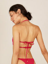 Carregar imagem no visualizador da galeria, Top Biquini Sardenha Rosa Cereja UV 50+