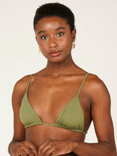 Carregar imagem no visualizador da galeria, Top Biquíni Seychelles Verde Alcaparra UV50+