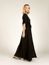 Carregar imagem no visualizador da galeria, Vestido Longo Sahy Preto - panou.br