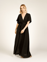 Carregar imagem no visualizador da galeria, Vestido Longo Sahy Preto - panou.br