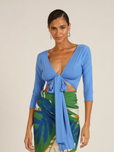 Carregar imagem no visualizador da galeria, Blusa Cachecouer Moscou UV 50+ Azul Cobalto - panou.br