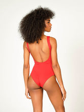 Carregar imagem no visualizador da galeria, Maiô Noronha Vermelho UV +50 - panou.br