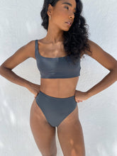 Carregar imagem no visualizador da galeria, Parte de Baixo Biquini Fiji Cinza Chumbo UV50+ - panou.br