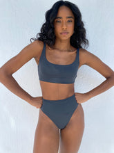 Carregar imagem no visualizador da galeria, Parte de Baixo Biquini Fiji Cinza Chumbo UV50+ - panou.br