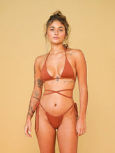 Carregar imagem no visualizador da galeria, Parte de Baixo Biquíni Paraty Camelo UV 50+ - panou.br