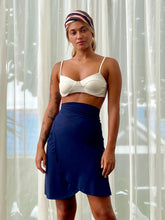 Carregar imagem no visualizador da galeria, Saia Pareô Bodrum Azul Marinho (proteção UV 50+) - panou.br