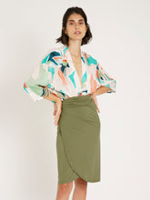 Carregar imagem no visualizador da galeria, Saia Pareô Bodrum Verde (proteção UV 50+) - panou.br