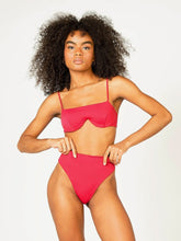 Carregar imagem no visualizador da galeria, Top Biquíni Belize Rosa Cereja UV 50+ - panou.br