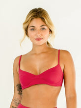 Carregar imagem no visualizador da galeria, Top Biquíni Búzios Rosa Cereja UV 50+ - panou.br