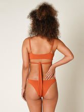 Carregar imagem no visualizador da galeria, Top Biquíni Canárias Laranja Ocre UV 50+ - panou.br