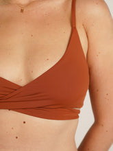 Carregar imagem no visualizador da galeria, Top Biquíni Canárias Marrom Camelo UV50+ - panou.br