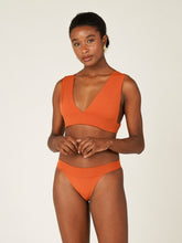 Carregar imagem no visualizador da galeria, Top Biquíni Santorini Laranja Ocre UV50+ - panou.br