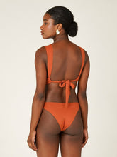 Carregar imagem no visualizador da galeria, Top Biquíni Santorini Laranja Ocre UV50+ - panou.br