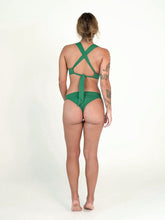 Carregar imagem no visualizador da galeria, Top Biquíni Santorini Verde Bandeira UV50+ - panou.br