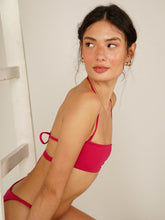 Carregar imagem no visualizador da galeria, Top Biquini Sardenha Rosa Cereja UV 50+ - panou.br