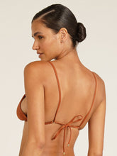Carregar imagem no visualizador da galeria, Top Biquíni Seychelles Marrom Camelo UV50+ - panou.br