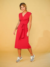 Carregar imagem no visualizador da galeria, Vestido Cachecouer Tóquio Vermelho UV +50 - panou.br