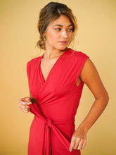 Carregar imagem no visualizador da galeria, Vestido Cachecouer Tóquio Vermelho UV +50 - panou.br